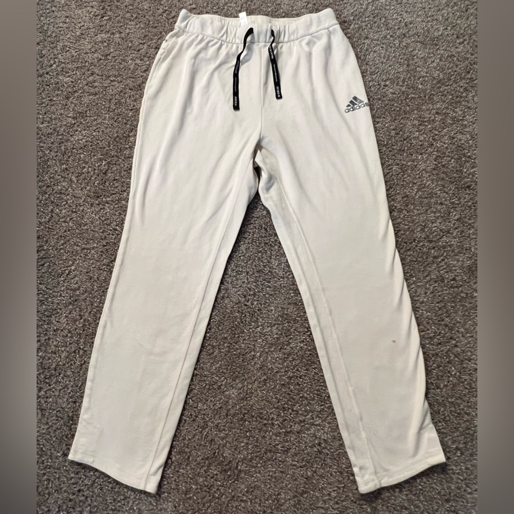 Adidas Cream Sweats - Size: L